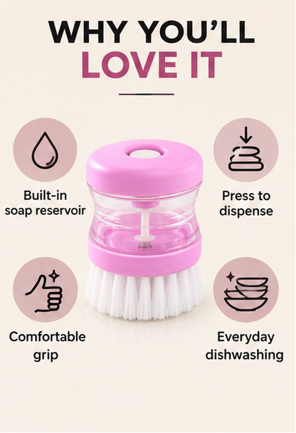 Aventrax Soap-Dispensing Cleaning Brush