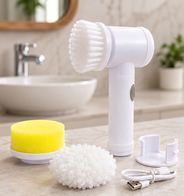 Aventrax 5-in-1 Electric Spin Cleaning Brush