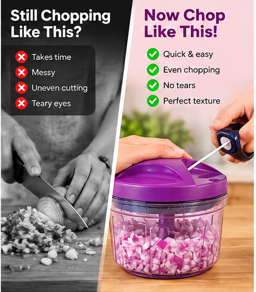 750ml Manual Vegetable Chopper with Pull-String | Aventrax – AVENTRAX STORE