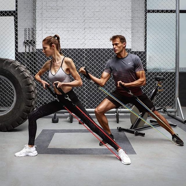 RESISTANCE BAND SET FOR HOME AND GYM WORKOUTS