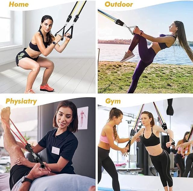 RESISTANCE BAND SET FOR HOME AND GYM WORKOUTS