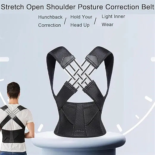 Adjustable Invisible Back Posture Corrector Brace for Men & Women