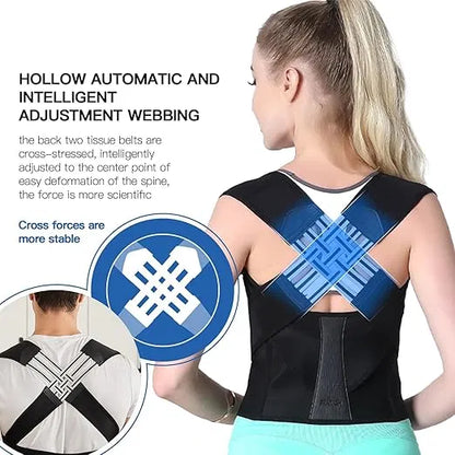 Adjustable Invisible Back Posture Corrector Brace for Men & Women