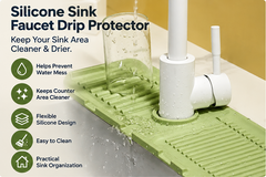 Silicone Sink Faucet Drip Protector – Water Splash & Drip Catcher