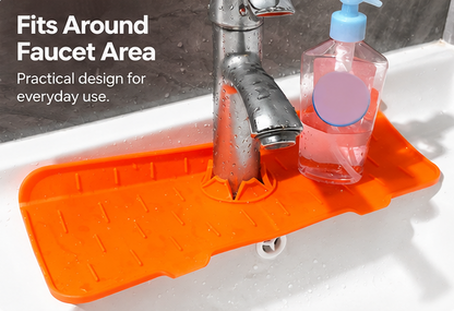 Silicone Sink Faucet Drip Protector – Water Splash & Drip Catcher