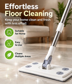 Rotating Flat Mop – 360° Cleaning for Floors & Hard-to-Reach Areas