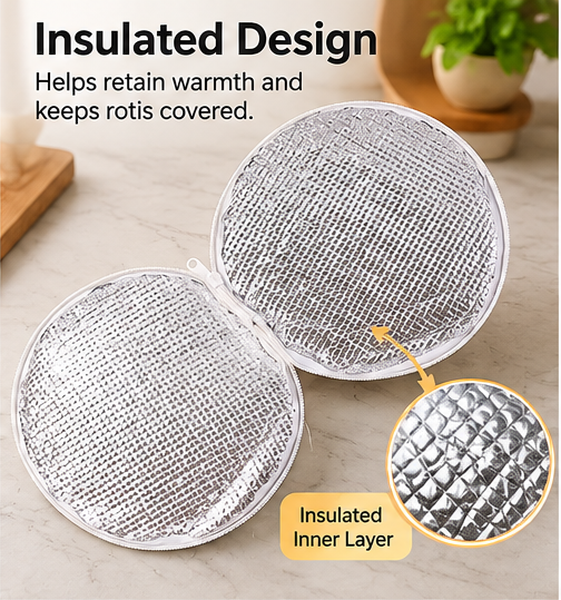 Insulated Roti Cover – Keeps Rotis Warm & Fresh