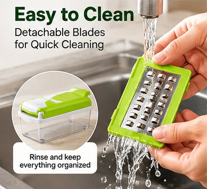 13-in-1 Vegetable Grater & Slicer – Multi-Function Kitchen Tool